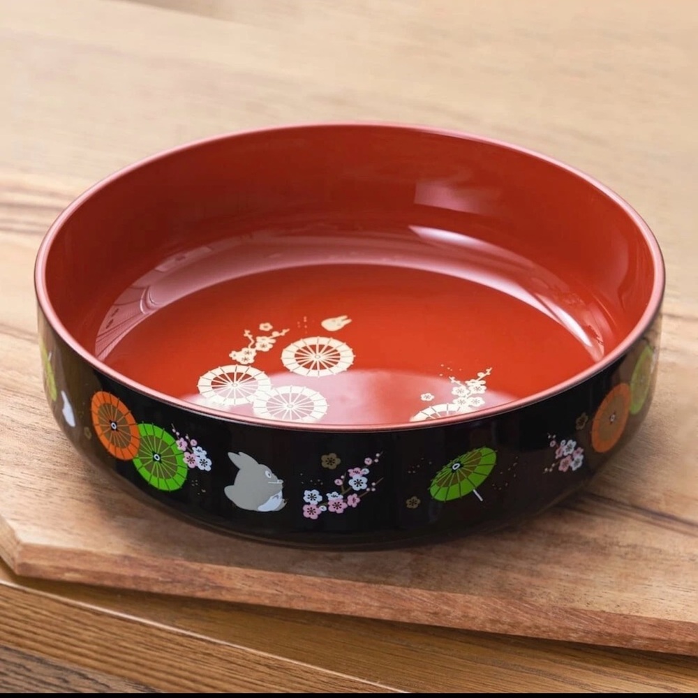Studio Ghibli My Neighbor Totoro Wagasa Lacquer Snack Bowl NWT — Japanese Tradit